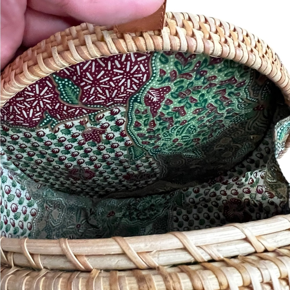 Round Rattan Wicker bag - Picture 7 of 10